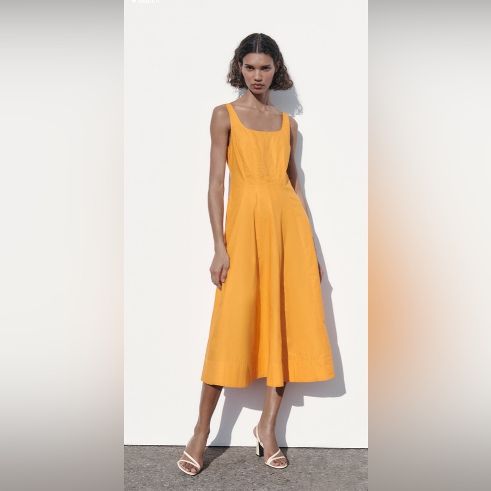 Zara poplin tank dress